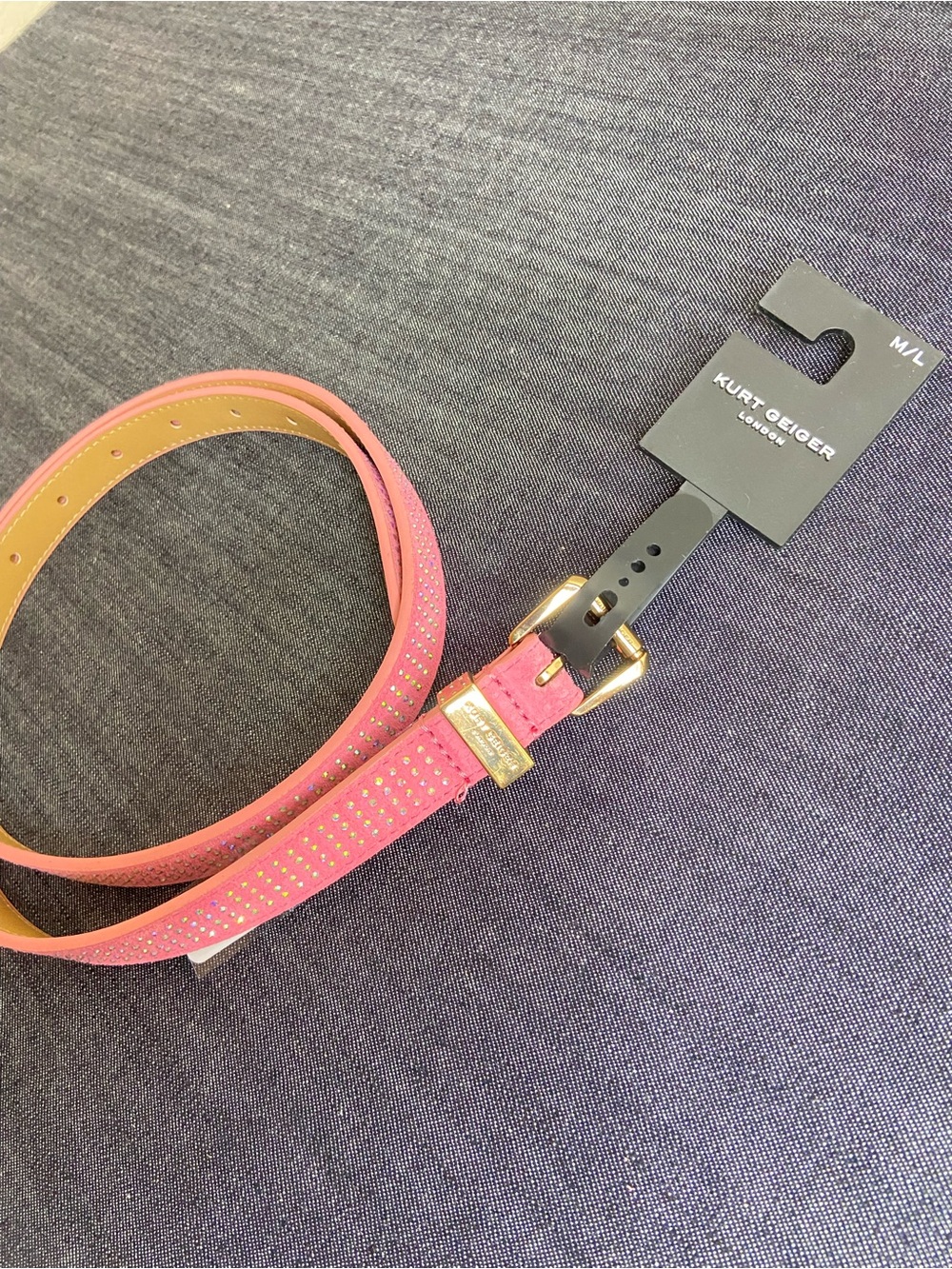 Kurt Geiger Rhinestone Belt - Picture 2 of 4